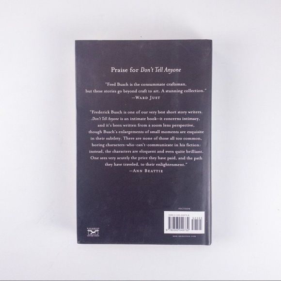 2/$30 - Don't Tell Anyone by Frederick Busch - Picture 9 of 15